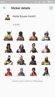 Battle Royale Stickers تصوير الشاشة 2