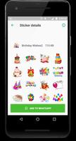 Birthday Stickers For Whatsapp capture d'écran 3