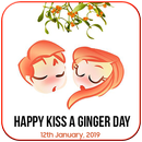 Kiss A Ginger Day Sticker aplikacja