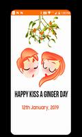 Kiss A Ginger Day Sticker ảnh chụp màn hình 3