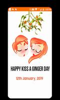 Kiss A Ginger Day Sticker poster
