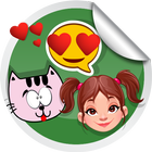 Love, Girly, Fun Stickers for WApp WAStickerApps biểu tượng