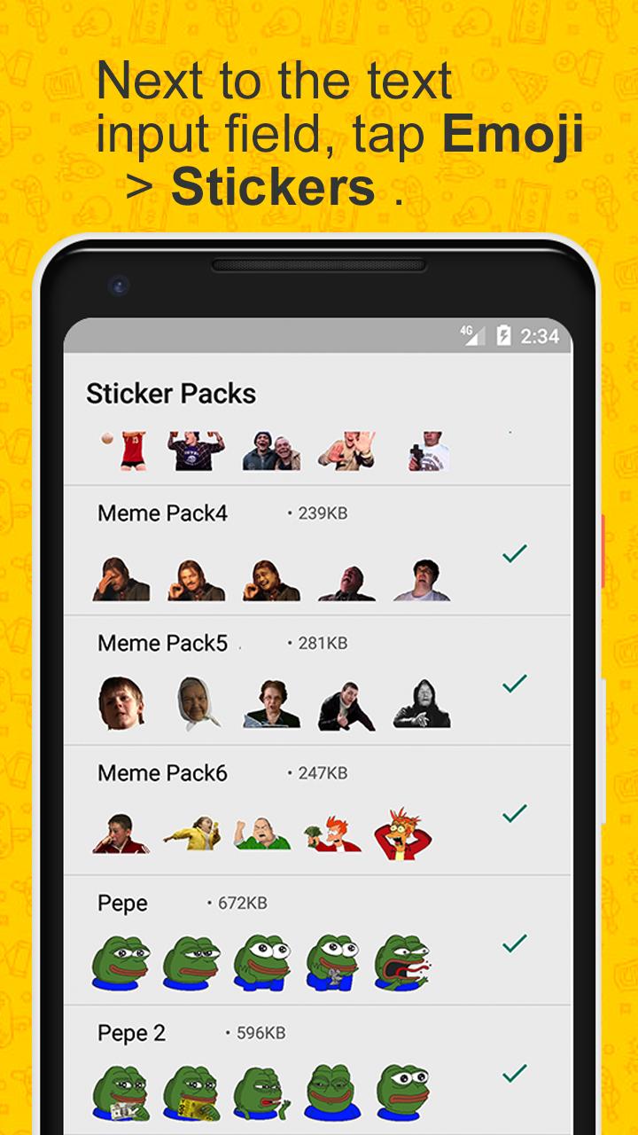 Send Meme Stickers for Whatsapp APK for Android Download