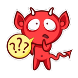 WAStickerApps - Cute Evil Zeichen