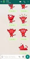 WAStickerApps - Cute Evil Ekran Görüntüsü 4
