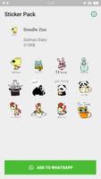 WAStickerApps - Doodle Zoo Plakat