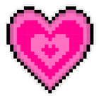 WAStickerApps - Pixel Heart Zeichen