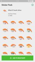 WAStickerApps - What If Sushi Alive Plakat