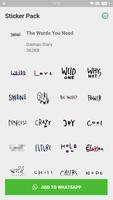 WAStickerApps - The Words You Need Plakat