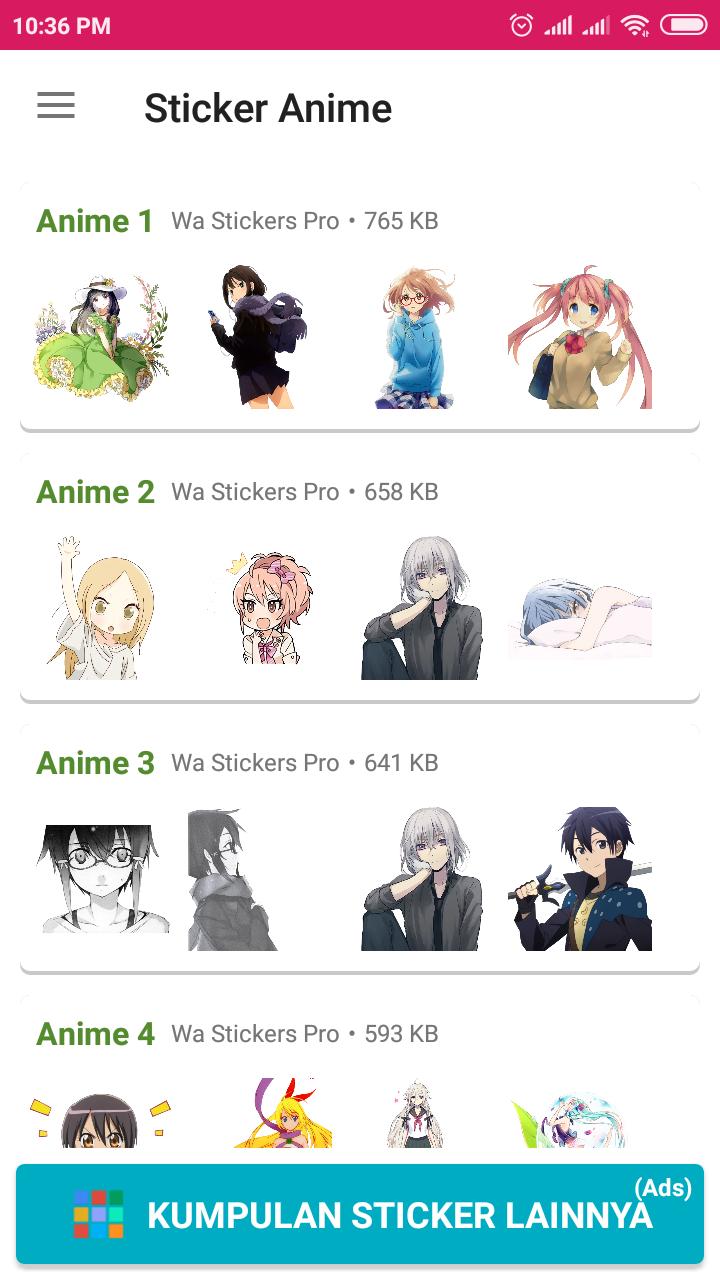 Sticker Anime Wastickerapps For Android Apk Download