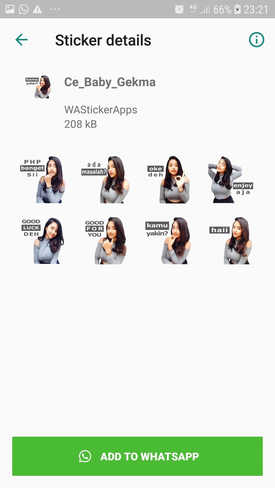 Netizen Wastickerapps Sticker Cewek Cantik Igo For Android Apk