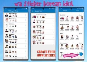 WAStickerApps KPOP Idol Korean capture d'écran 3