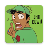 Stiker WA jowo Ngapak Tegal laka-laka icône
