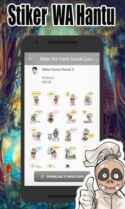  Stiker  WA  Hantu Kocak  Lucu WAStickerApp for Android APK 