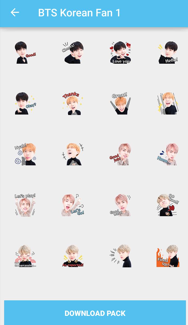 Cute Bts K Pop Sticker For Whatsapp For Android Apk Download