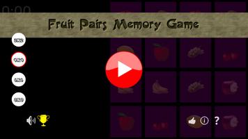 Fruit Pairs Memory Game Poster