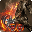 Thème flamme cheval de guerre