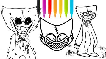 Huggy Wuggy Coloring Book-poster