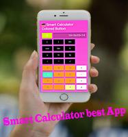 smart calculator button colored Cartaz
