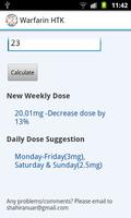 Warfarin Dosing HTK تصوير الشاشة 3