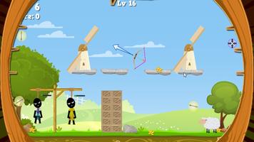 Stickman Shooting Game for Warriors Gibbets تصوير الشاشة 2