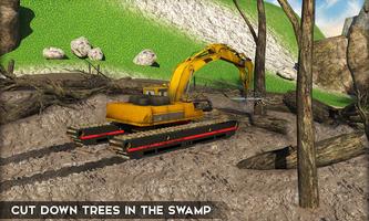 Amphibious Excavator Construction Crane Simulator screenshot 2
