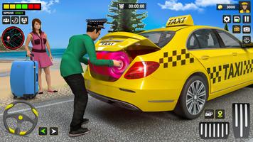 City Taxi Car Driver Taxi Jueg captura de pantalla 1