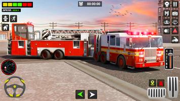 Fire Engine Truck Driving Sim poster