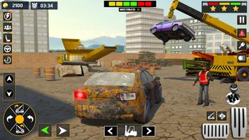 Car Crusher Excavator Games 3d screenshot 1