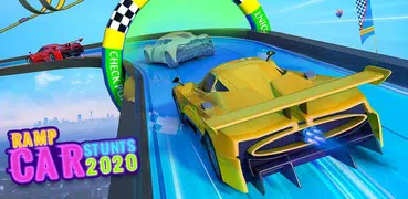 極限特技車追逐坡道GT賽車遊戲 | Ramp Car Stu