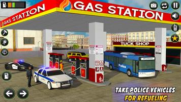 Gas Station Police Car Parking screenshot 2