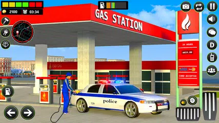 Gas Station Police Car Parking APK download