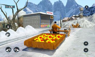 交通雪3Dをそり犬 Winter Snow Dog Simulator Game スクリーンショット 1