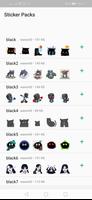 Black stickers WASticker โปสเตอร์