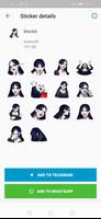 Black stickers WASticker ภาพหน้าจอ 1