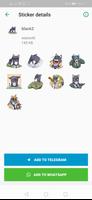 Black stickers WASticker ภาพหน้าจอ 2