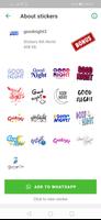 WASticker Good Night Stickers captura de pantalla 1