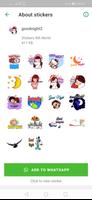 WASticker Good Night Stickers captura de pantalla 3