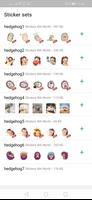 WASticker Hedgehog Stickers پوسٹر