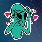 WASticker UFO Space Stickers ikona