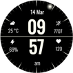 Minimal Black Watch Face