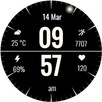 Minimal Black Watch Face APK