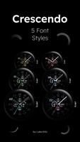 Crescendo - Analog Watch Face اسکرین شاٹ 2