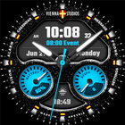 Blue Watch Face Watchface VS01 icono