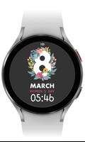 Digital Women's Day March 8 Girls Watchface Cartaz