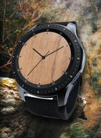 Wooden Watch Face for Wear OS Ekran Görüntüsü 1