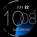 ZION Blue - digital watch face APK