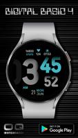 Digital Basic 4 Wear OS 3 captura de pantalla 1