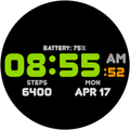 ALX01 Digital Color Watch Face
