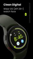 Awf Clean Digital: Watch face โปสเตอร์